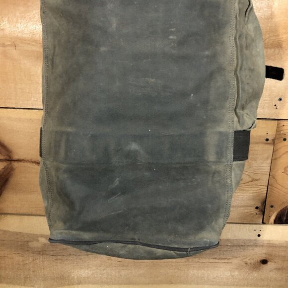 Vintage Frost River Explorer Waxed Canvas Duffle Bag Made USA NO SHOULDER STRAP - Picture 13 of 13